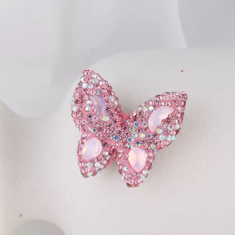 FS3982-3.6*3.5*1cm Butterfly Sparking Clay Beads Fit For Beadable Pens