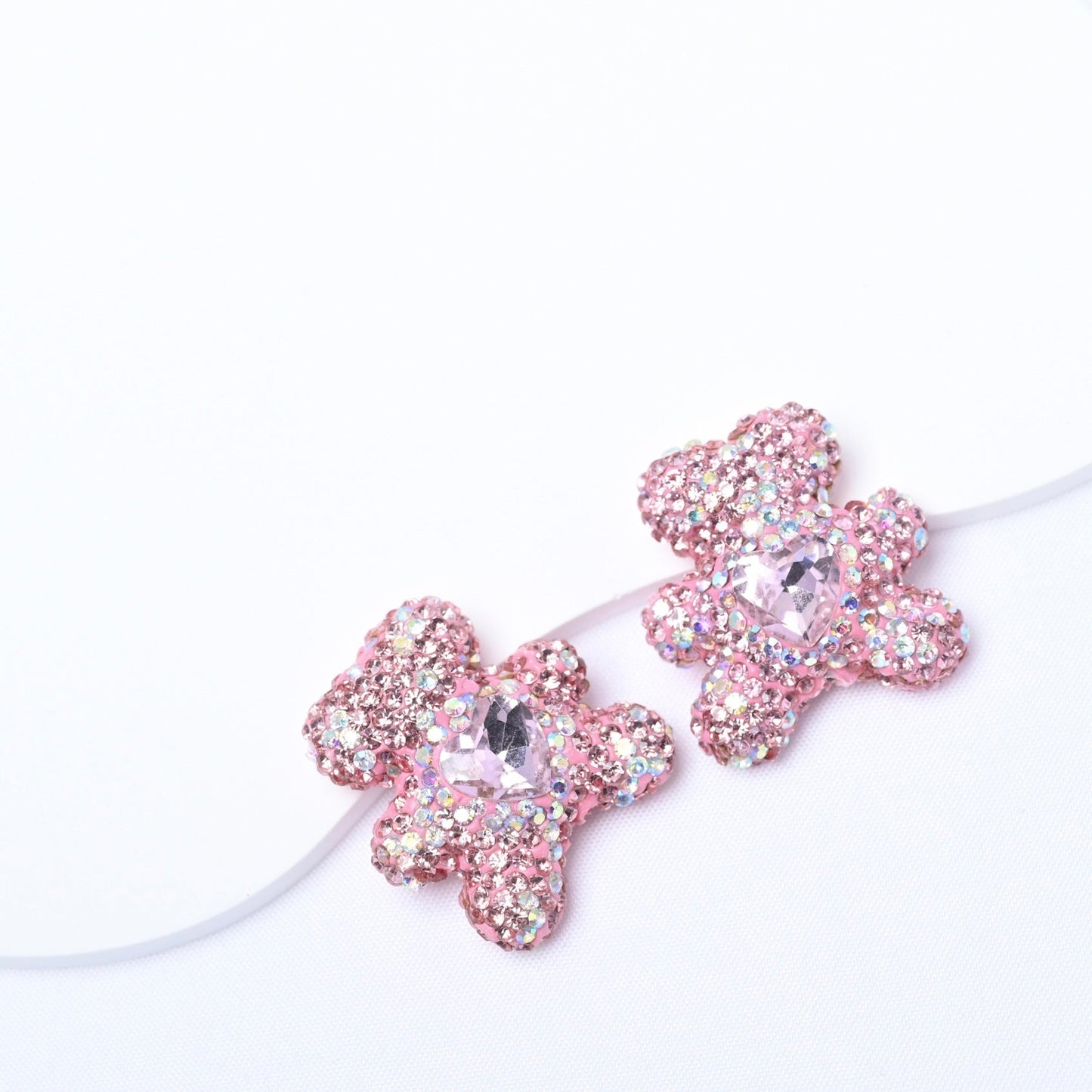 FS3992-2.8*3cm Sparkling Bear Clay Beads Fit For Beadable Pens