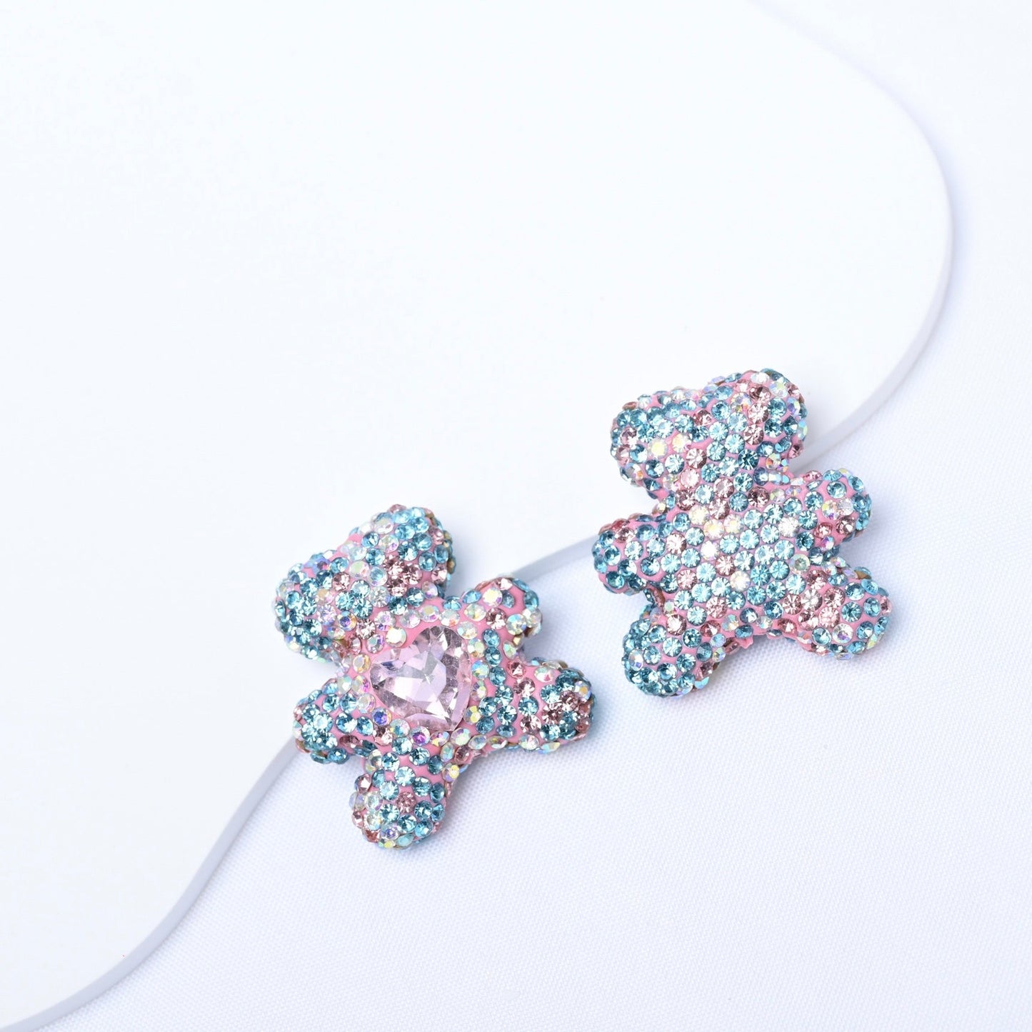 FS3992-2.8*3cm Sparkling Bear Clay Beads Fit For Beadable Pens