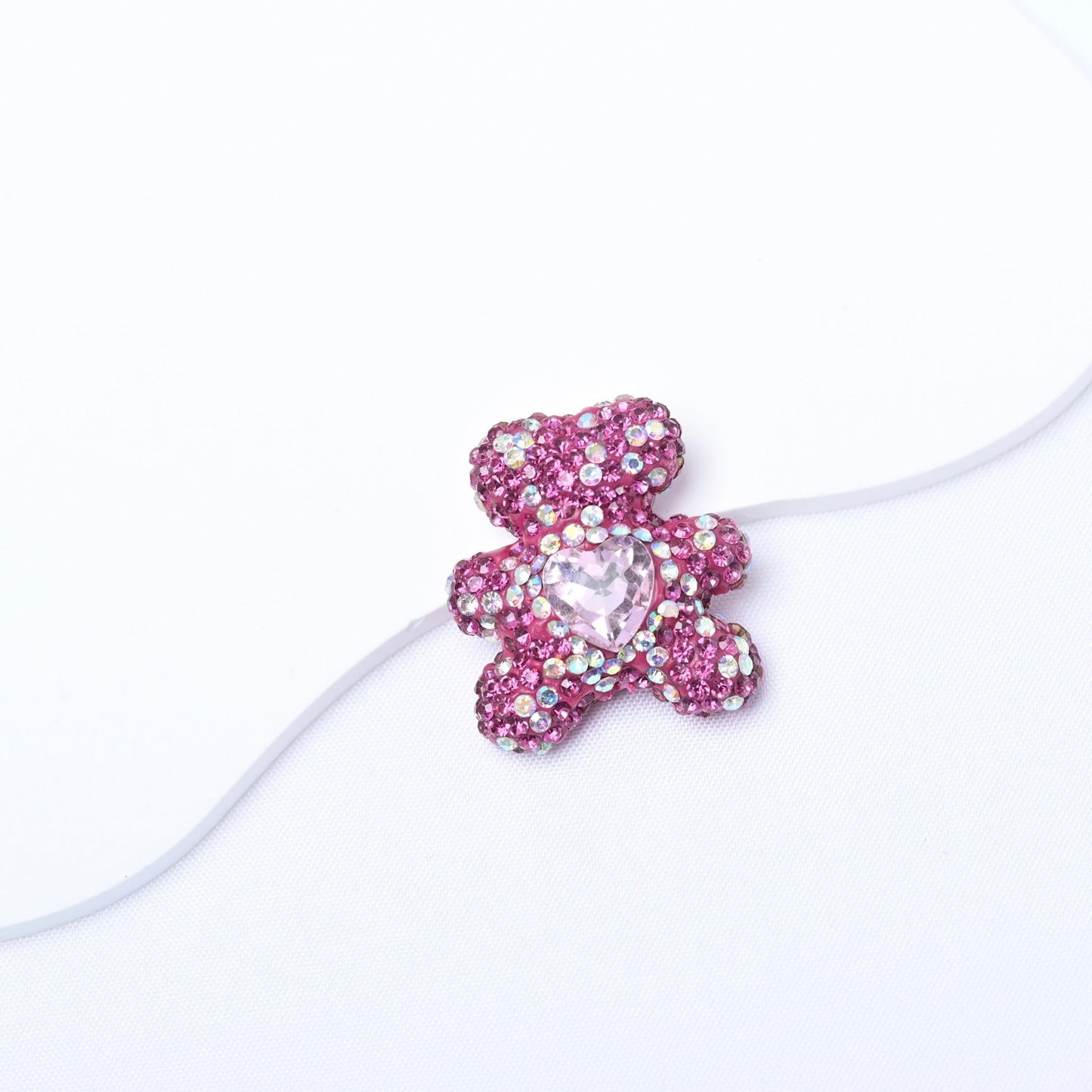 FS3992-2.8*3cm Sparkling Bear Clay Beads Fit For Beadable Pens