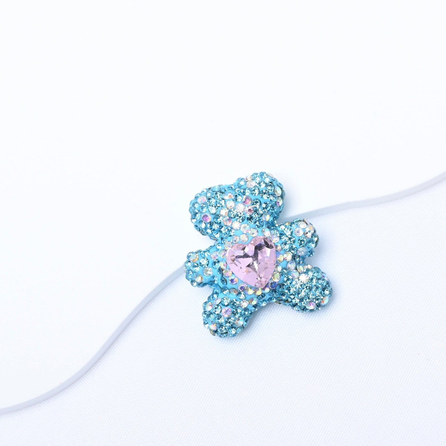 FS3992-2.8*3cm Sparkling Bear Clay Beads Fit For Beadable Pens