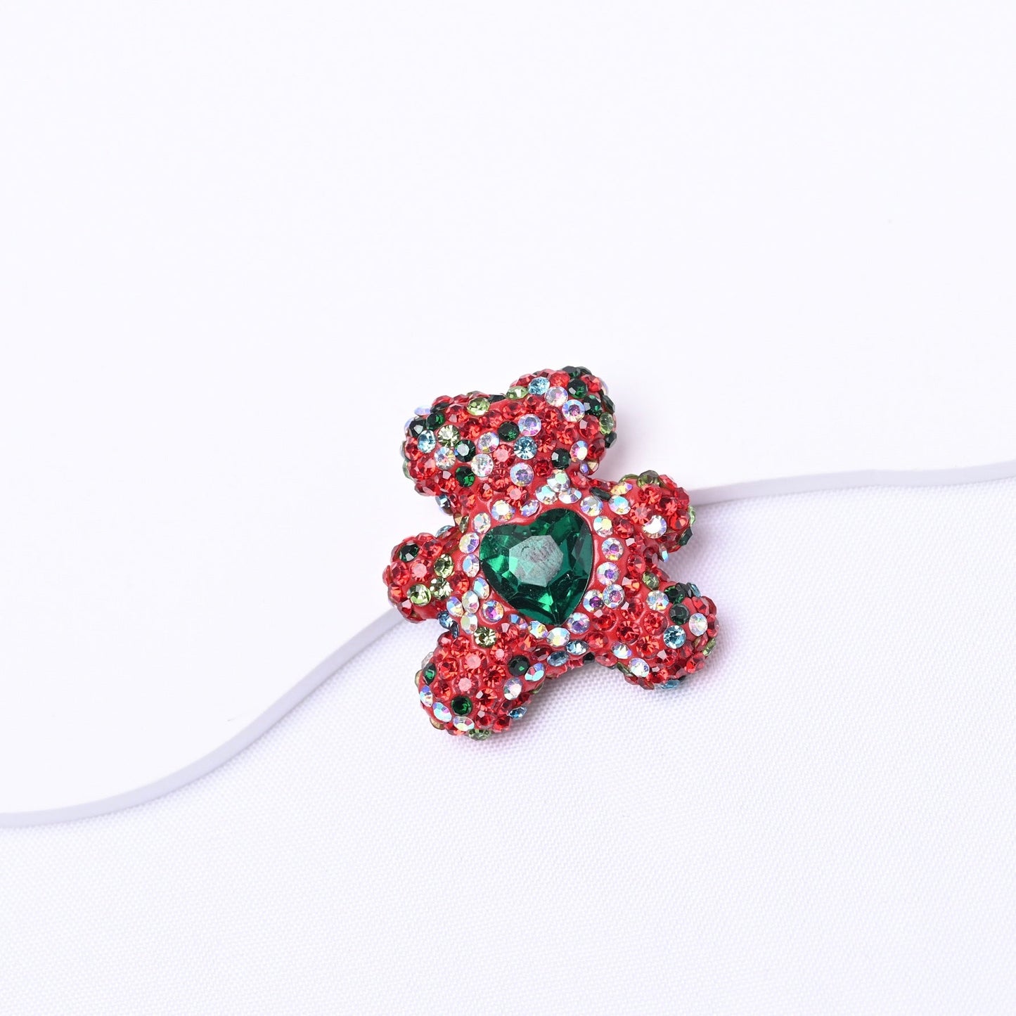FS3992-2.8*3cm Sparkling Bear Clay Beads Fit For Beadable Pens