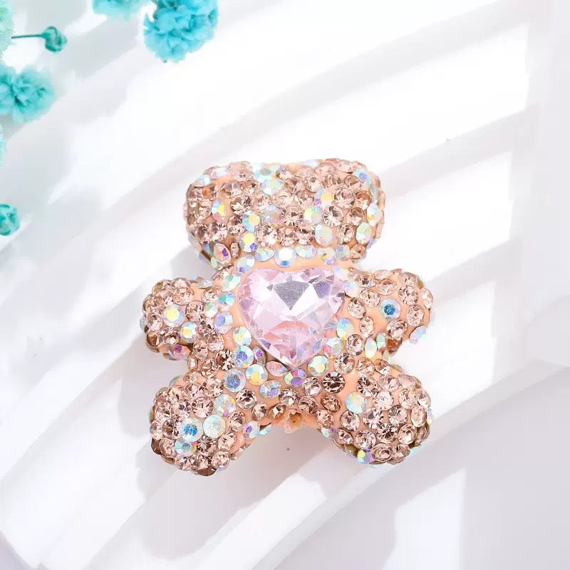 FS3992-2.8*3cm Sparkling Bear Clay Beads Fit For Beadable Pens