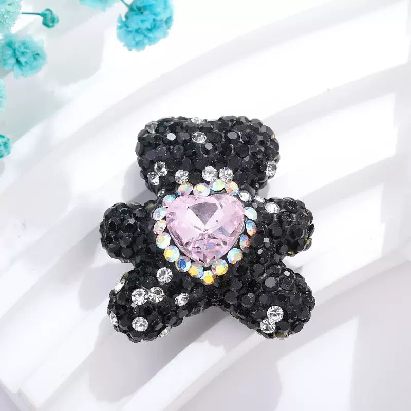 FS3992-2.8*3cm Sparkling Bear Clay Beads Fit For Beadable Pens