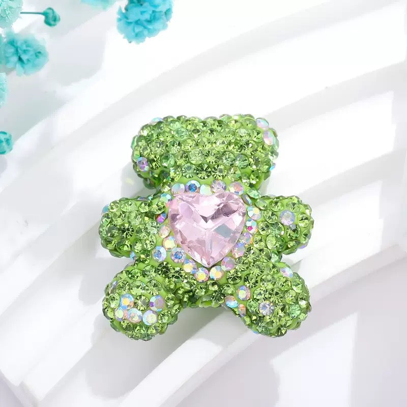 FS3992-2.8*3cm Sparkling Bear Clay Beads Fit For Beadable Pens
