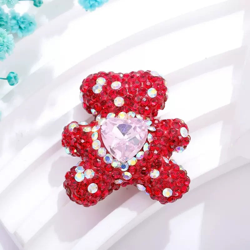 FS3992-2.8*3cm Sparkling Bear Clay Beads Fit For Beadable Pens