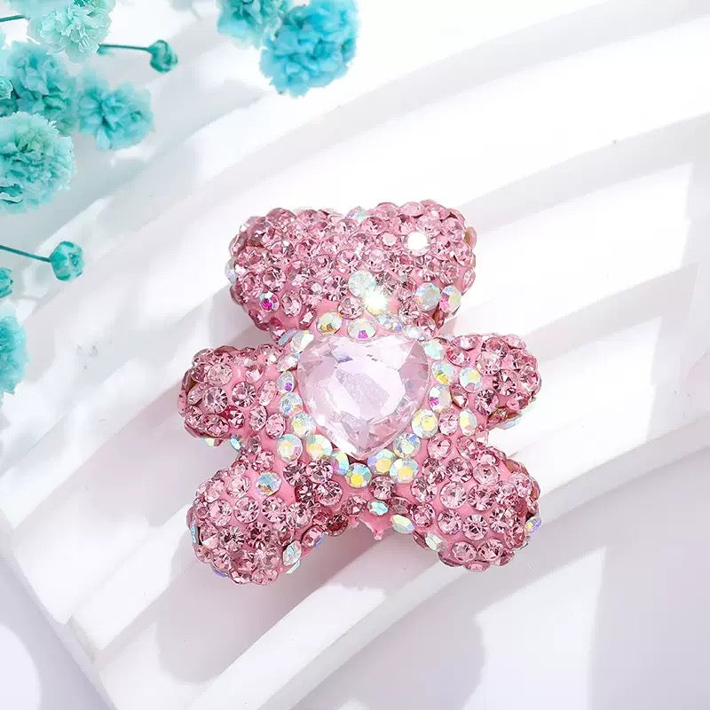 FS3992-2.8*3cm Sparkling Bear Clay Beads Fit For Beadable Pens
