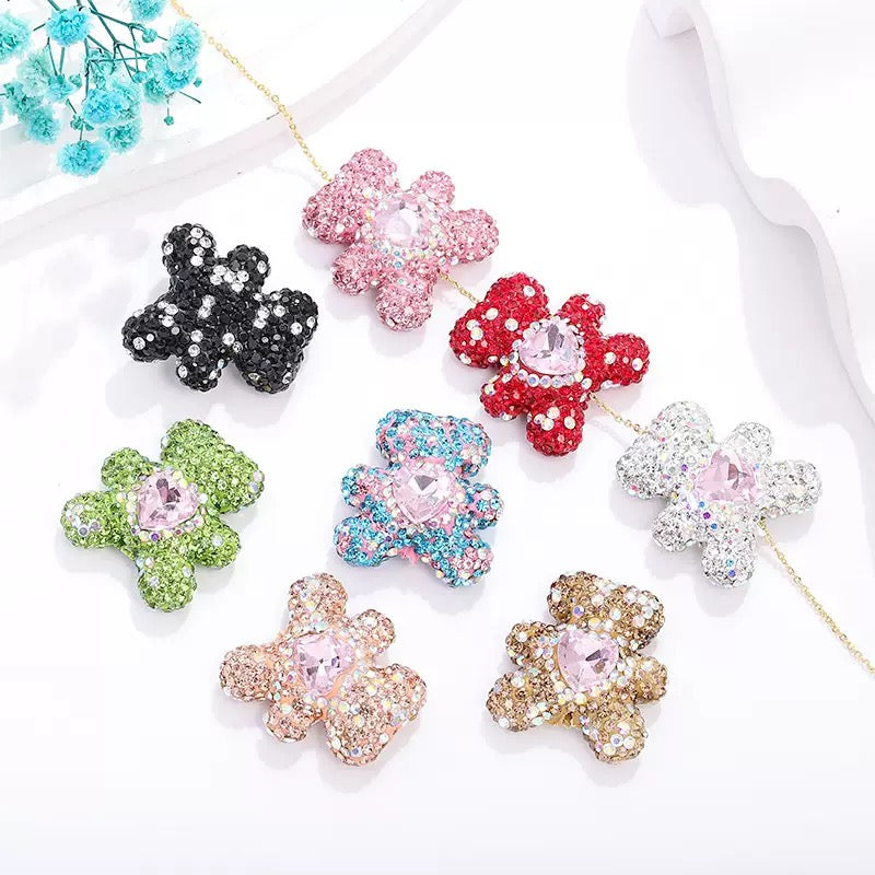FS3992-2.8*3cm Sparkling Bear Clay Beads Fit For Beadable Pens
