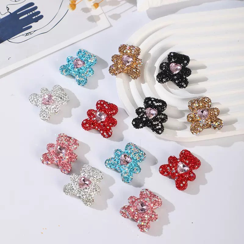 FS3992-2.8*3cm Sparkling Bear Clay Beads Fit For Beadable Pens