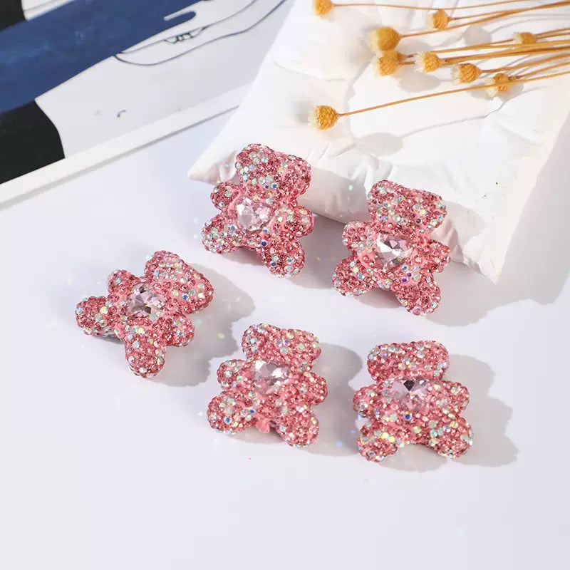 FS3992-2.8*3cm Sparkling Bear Clay Beads Fit For Beadable Pens
