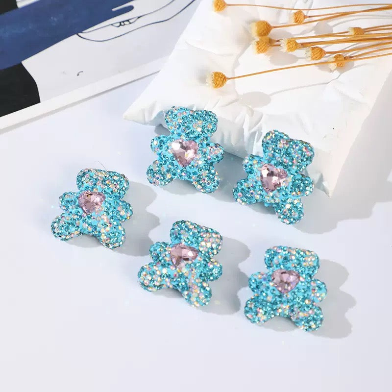 FS3992-2.8*3cm Sparkling Bear Clay Beads Fit For Beadable Pens