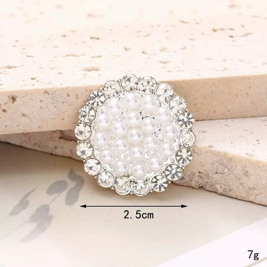 FS4174-24mm Drill - Loop Pearl Flowers