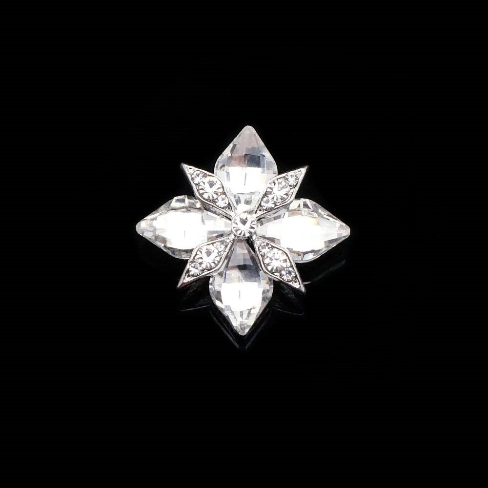 FS4912-31.5*25mm Square Gemstone-Studded Alloy Charms