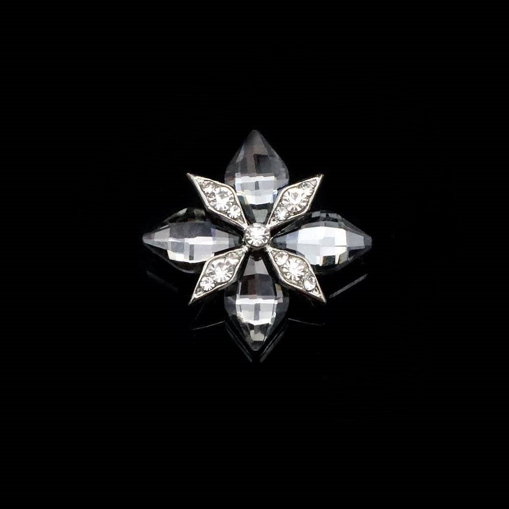 FS4912-31.5*25mm Square Gemstone-Studded Alloy Charms