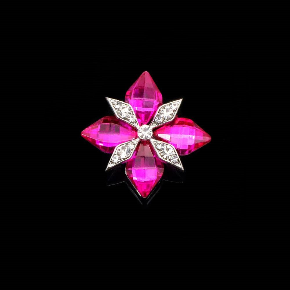 FS4912-31.5*25mm Square Gemstone-Studded Alloy Charms