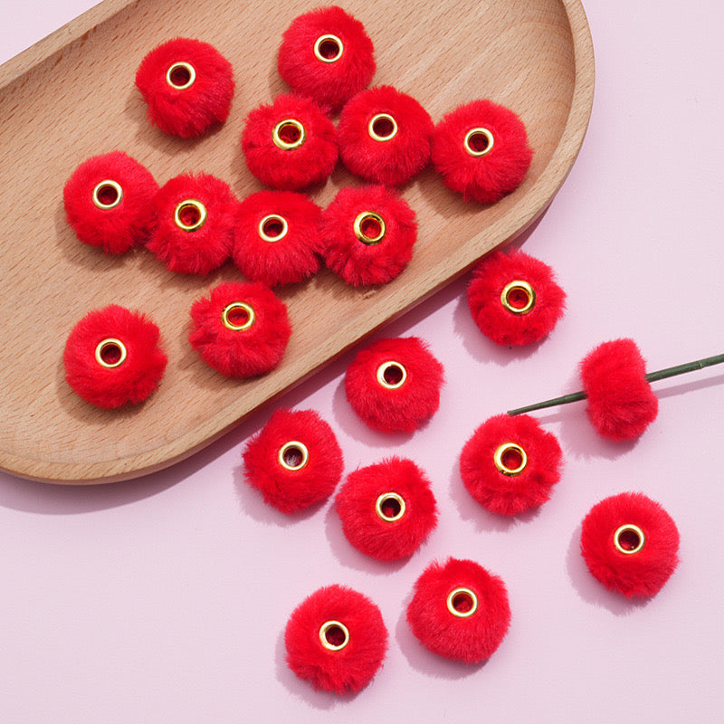 FS2081--Plush Spacer Beads Fit For Beadable Pens