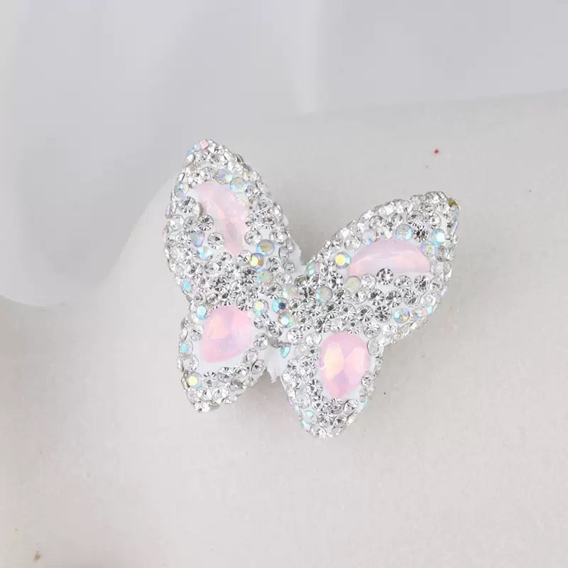 FS3982-3.6*3.5*1cm Butterfly Sparking Clay Beads Fit For Beadable Pens