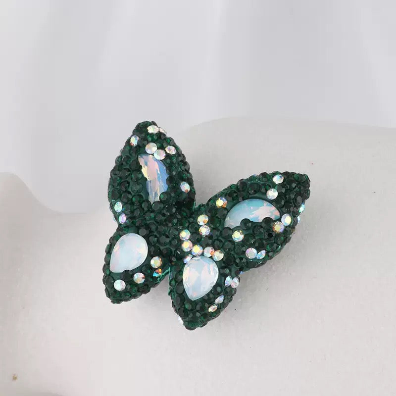 FS3982-3.6*3.5*1cm Butterfly Sparking Clay Beads Fit For Beadable Pens