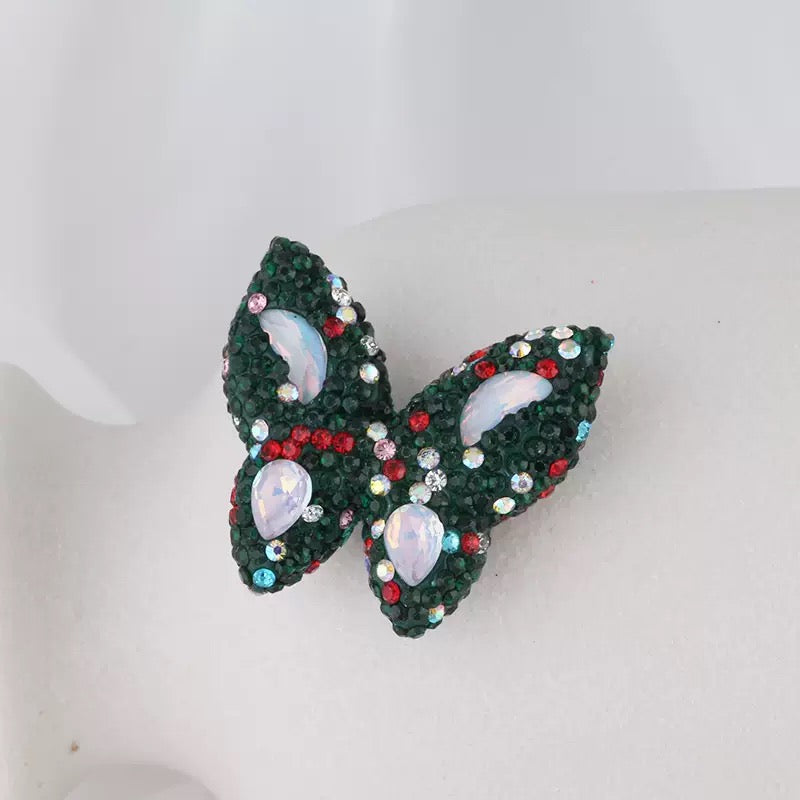 FS3982-3.6*3.5*1cm Butterfly Sparking Clay Beads Fit For Beadable Pens