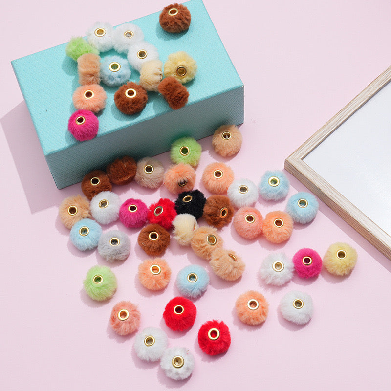 FS2081--Plush Spacer Beads Fit For Beadable Pens