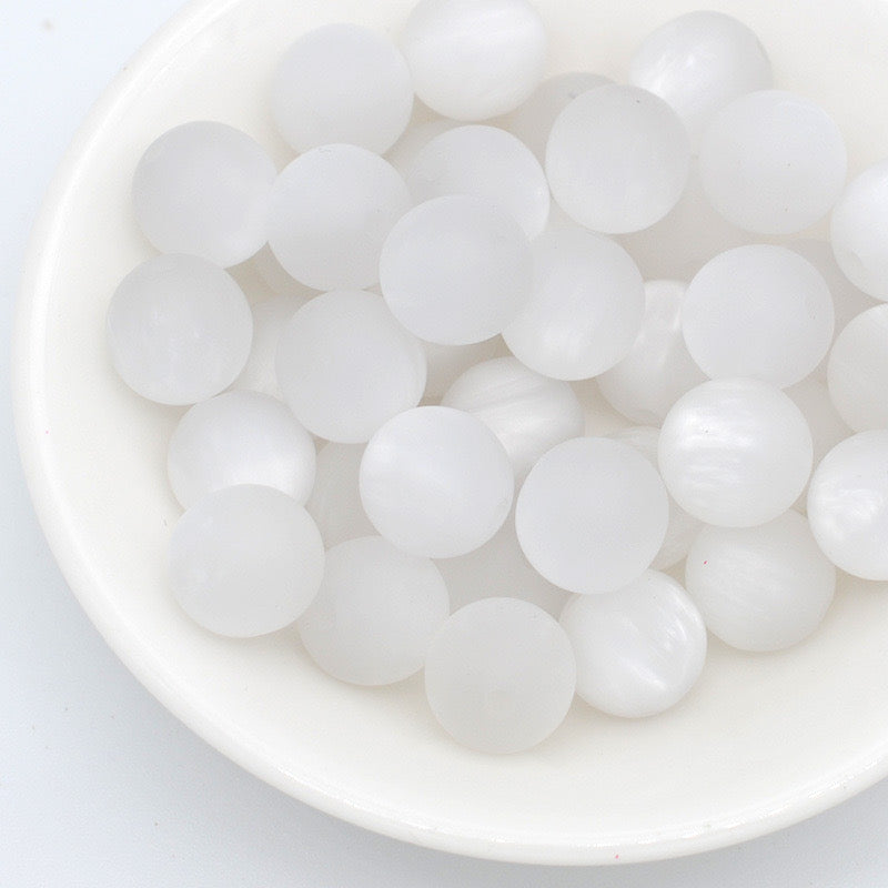 FS1331-16mm Frosted Cat Eye Resin Beads Fit For Beadable Pens