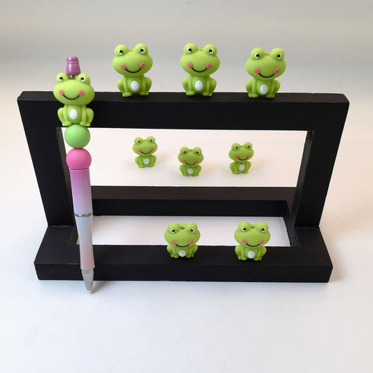 FS1624-3D Frog Silicone  Focla Beads Fit For Beadspen Bead