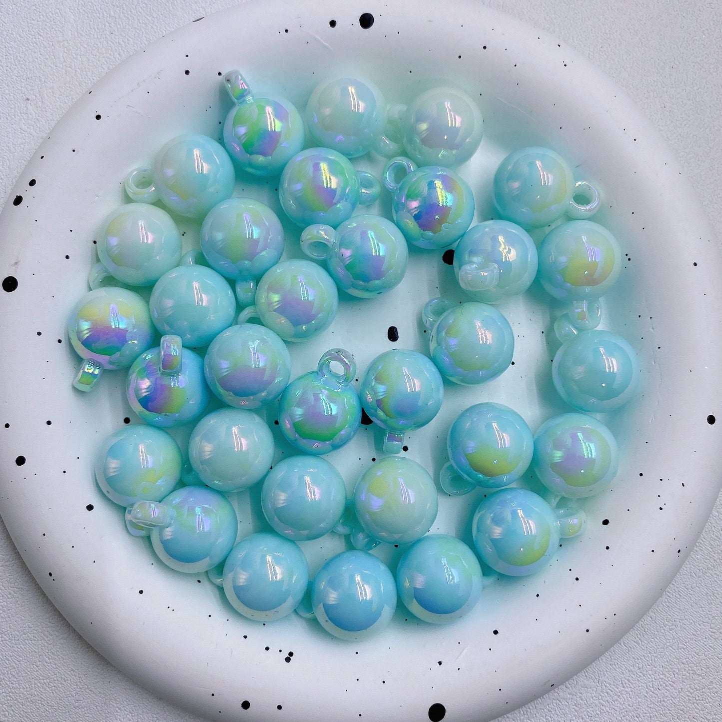 FS2385-16MM Glowing Solid Color Dangle Acrylic Beads For Making Car Hangers