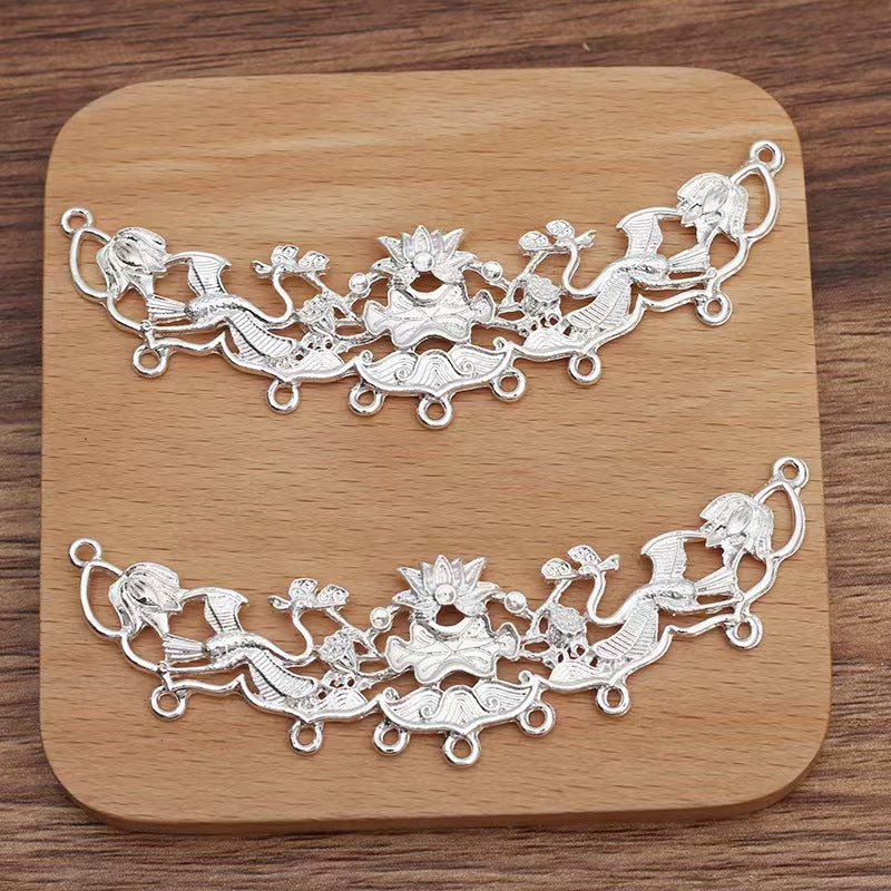 FS5159- 102*29mm Lotus Metal Charms Ancient-Style Lotus Hairpins And Hair Accessories