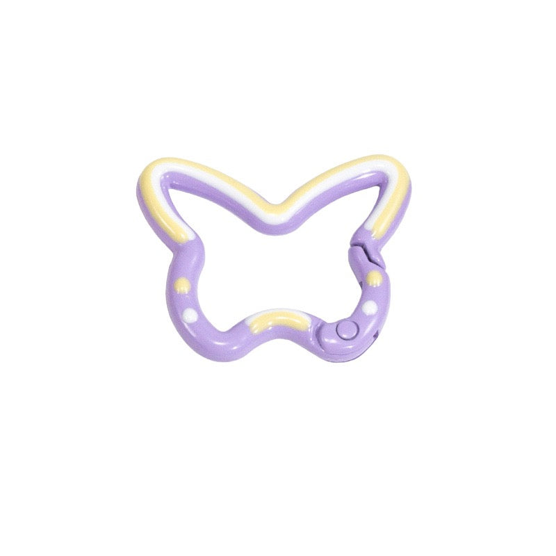 FS3006- 25mm Hand Painted Butterfly Keyring