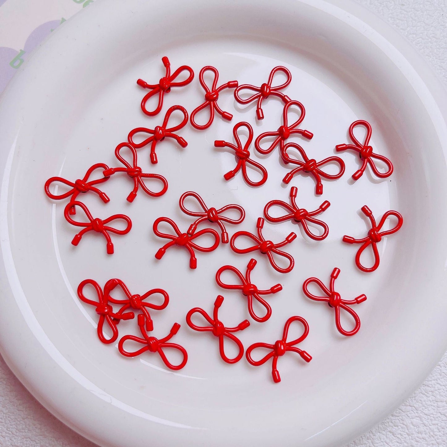 FS2511-13¡Á20mm Stoving Vanish Metal Beads For Making Keychain