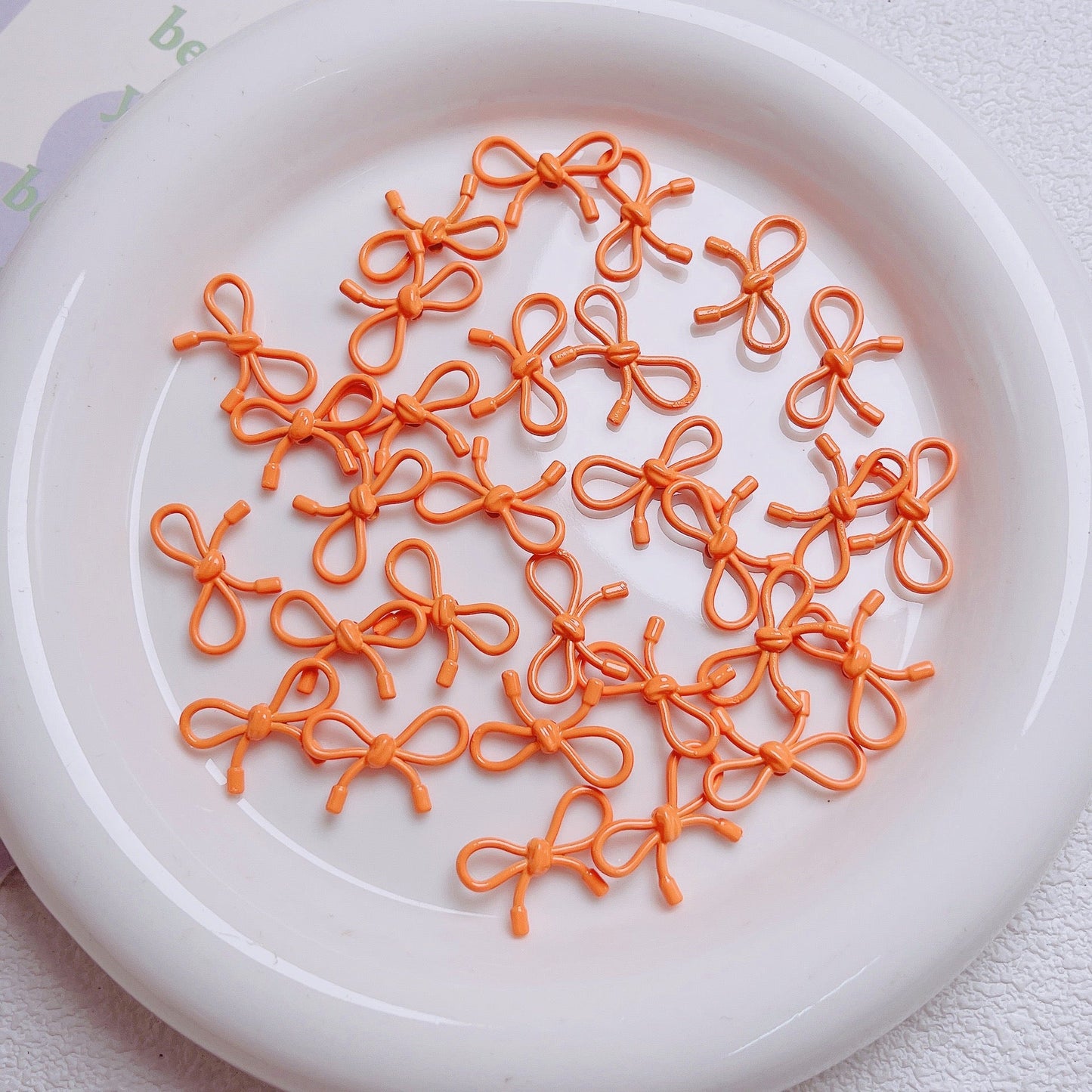 FS2511-13¡Á20mm Stoving Vanish Metal Beads For Making Keychain