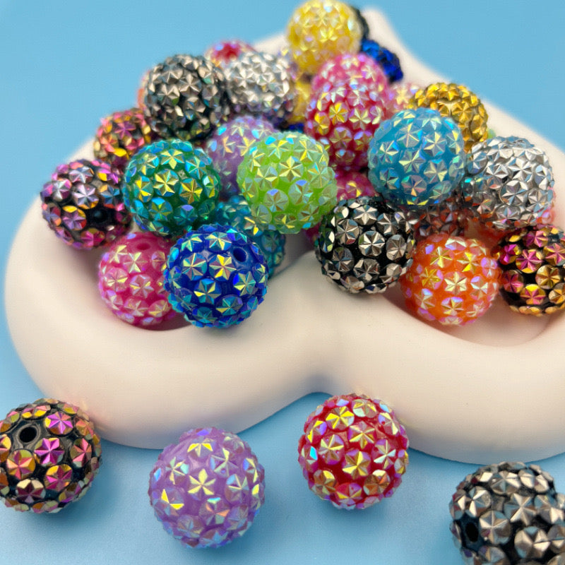 FS0009-18MM Ice Flower Resin Beads Fit For Beadable Pens