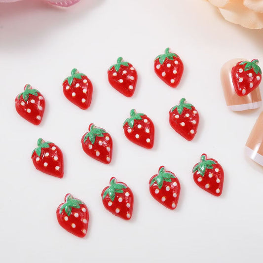 FS5524- 7*11Mm Strawberry Acrylic Nail Stickers