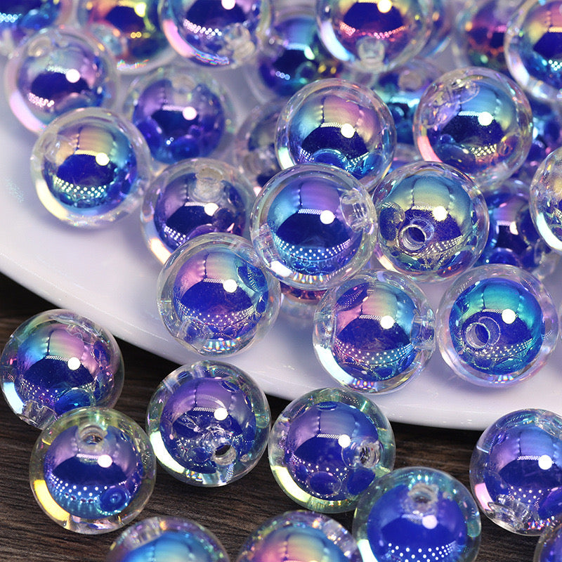 FS0589- 16mm UV Beads In Beads (Beads Inside Beads)