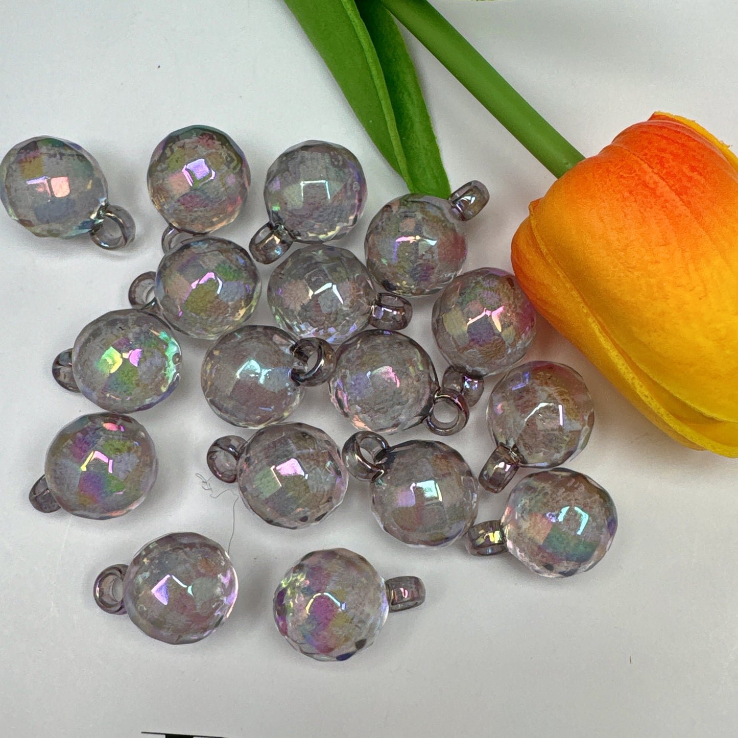 FS3936-16mm Disco Acrylic Bubble Beads For Making Car Hanger