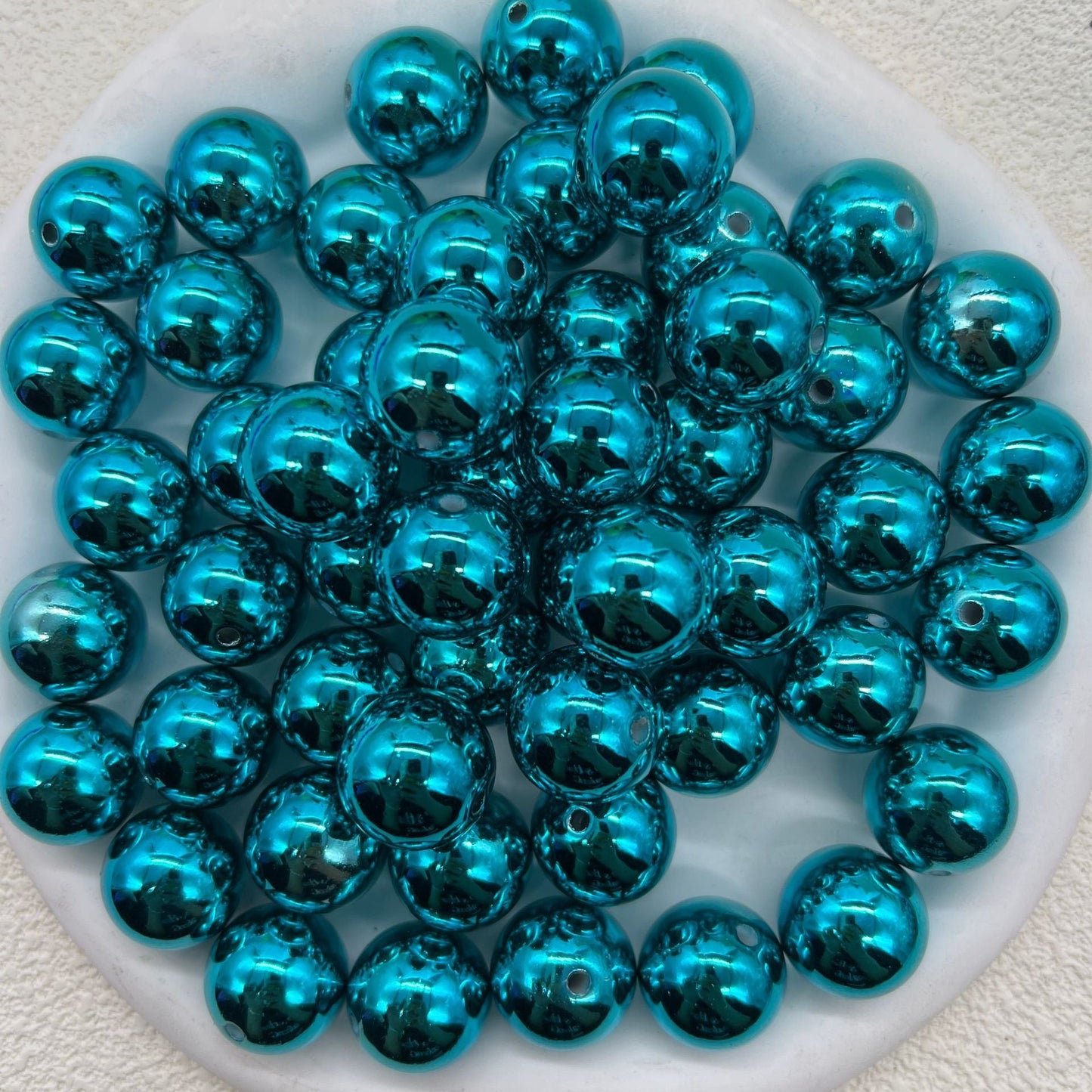 FS1709-16MM Metallic Acrylic Beads Fit For Beadable Pens