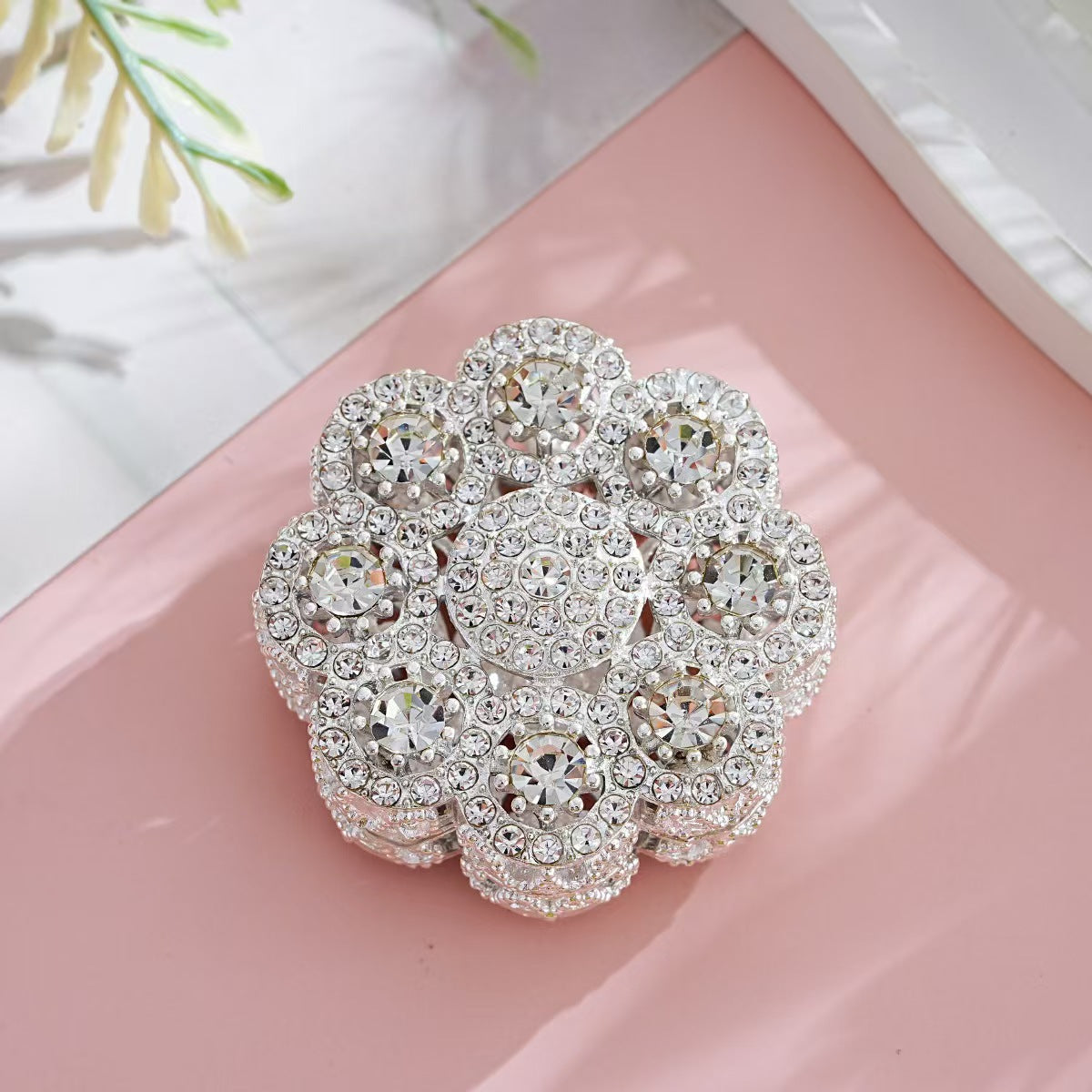 FS5388- 41mm 8 Petal Round Flower Metal Beads 8-Petal Round Flower Metal Beads Fit For Pen