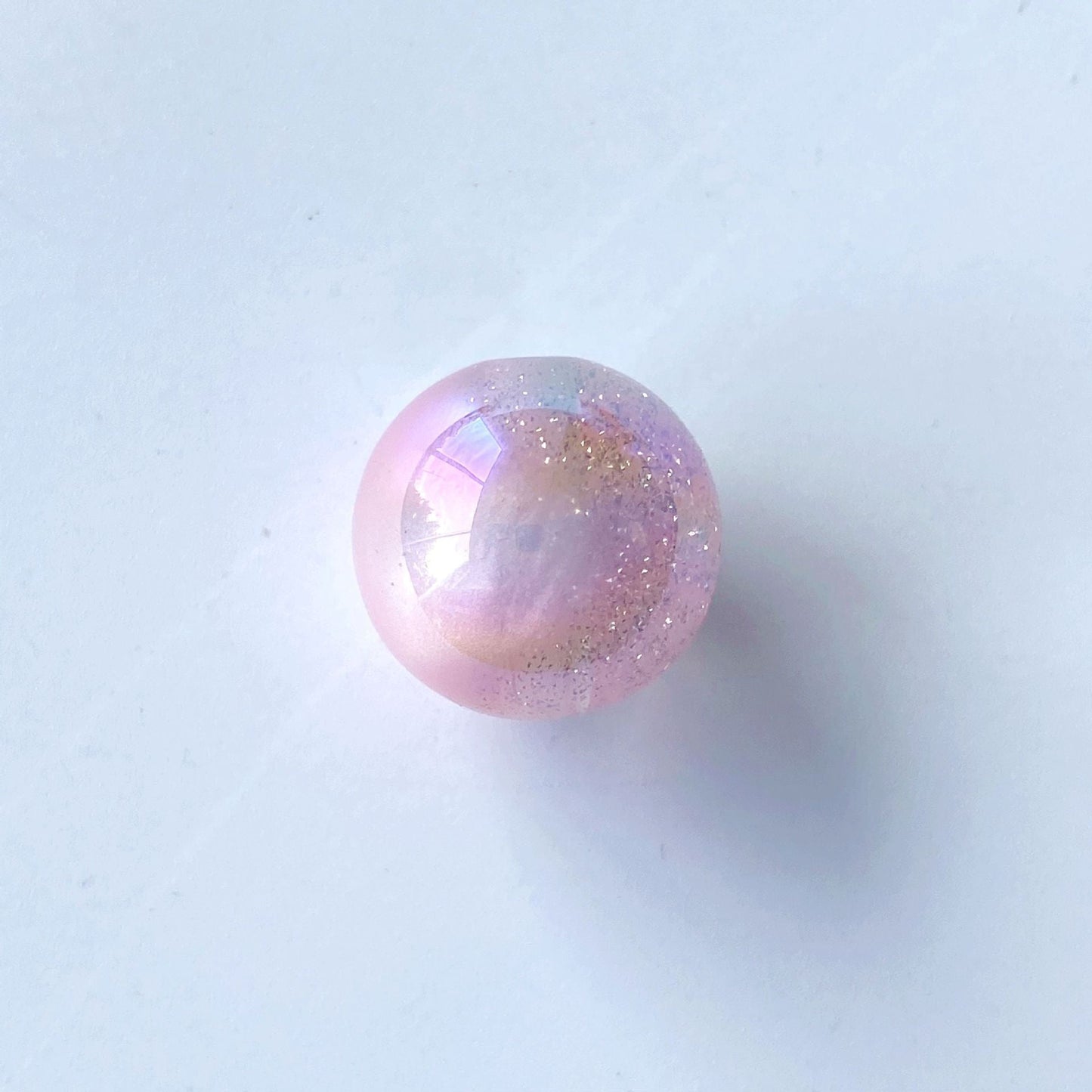 FS0082-Random Mixed Color 10MM UV Gradient Color Glitter Resin Beads Fit For Beadable Pens