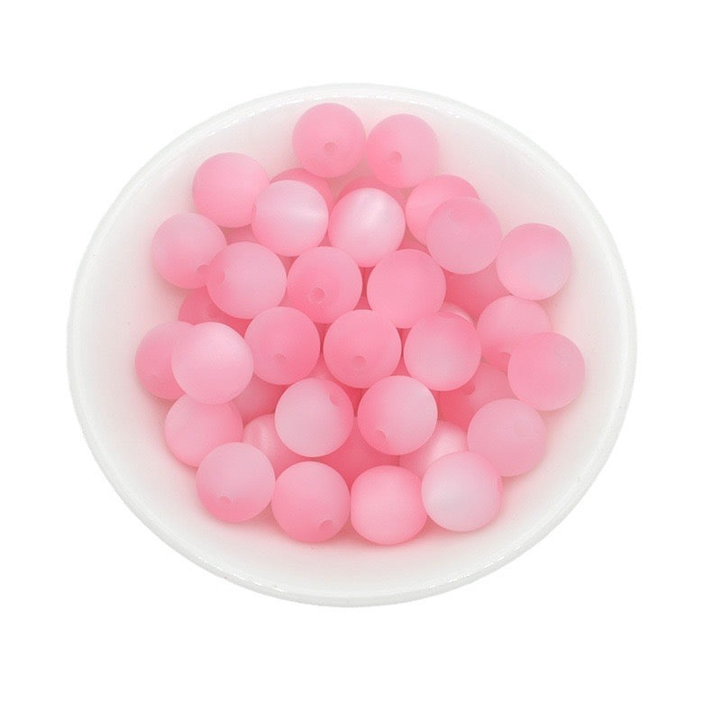 FS1331-16mm Frosted Cat Eye Resin Beads Fit For Beadable Pens