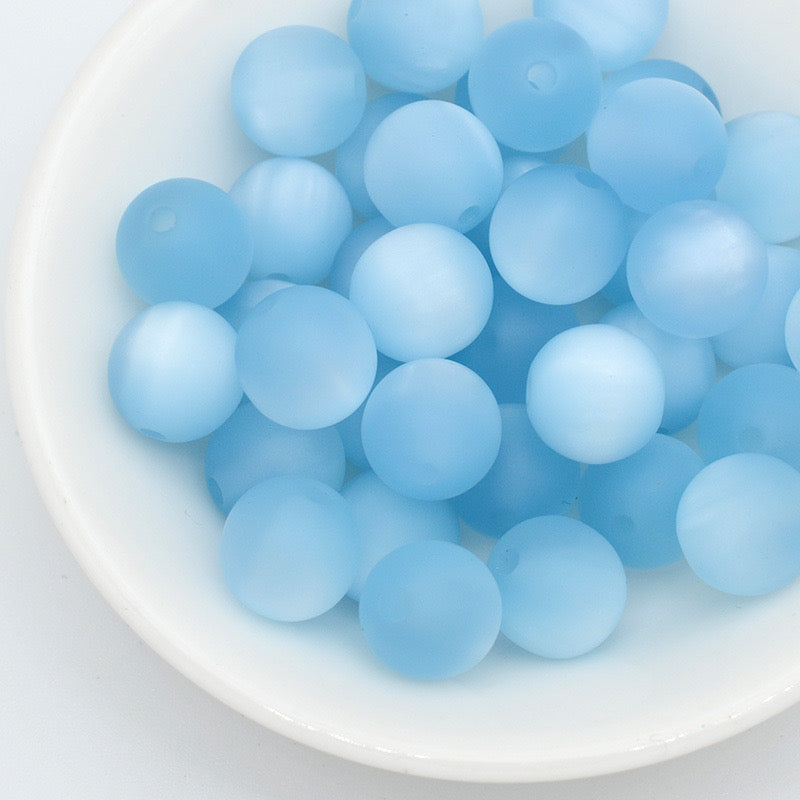 FS1331-16mm Frosted Cat Eye Resin Beads Fit For Beadable Pens