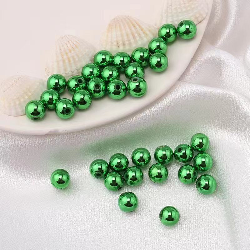 FS1709-16MM Metallic Acrylic Beads Fit For Beadable Pens