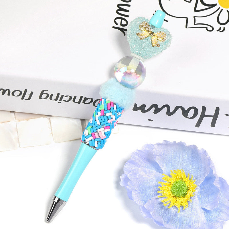 FS2403-20MM Shiny Glowing Cloud Resin Beads With Bird Inside Fit For Beadable Pens