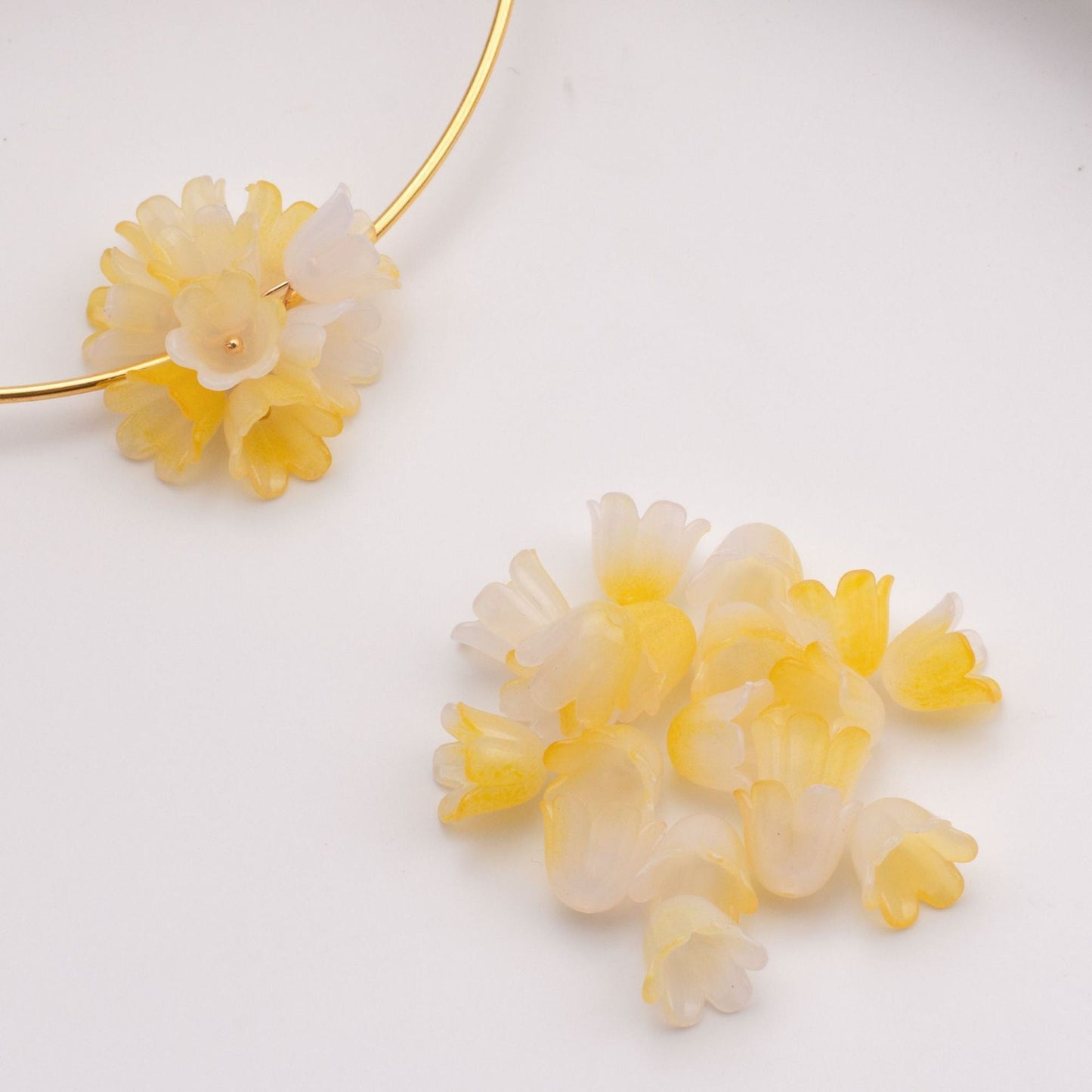 FS1647-10MM Lily of Valley ABS Pearl Looking Flower Beads For Making Car Hangers