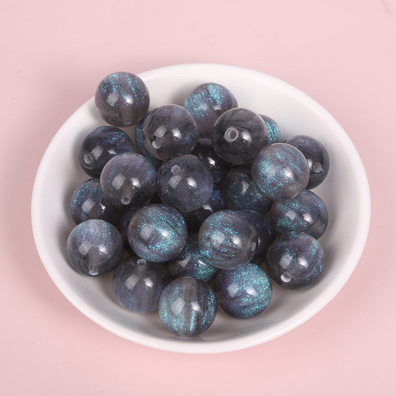 FS1714-16 MM Galaxy Resin Beads Fit For Beadable Pens