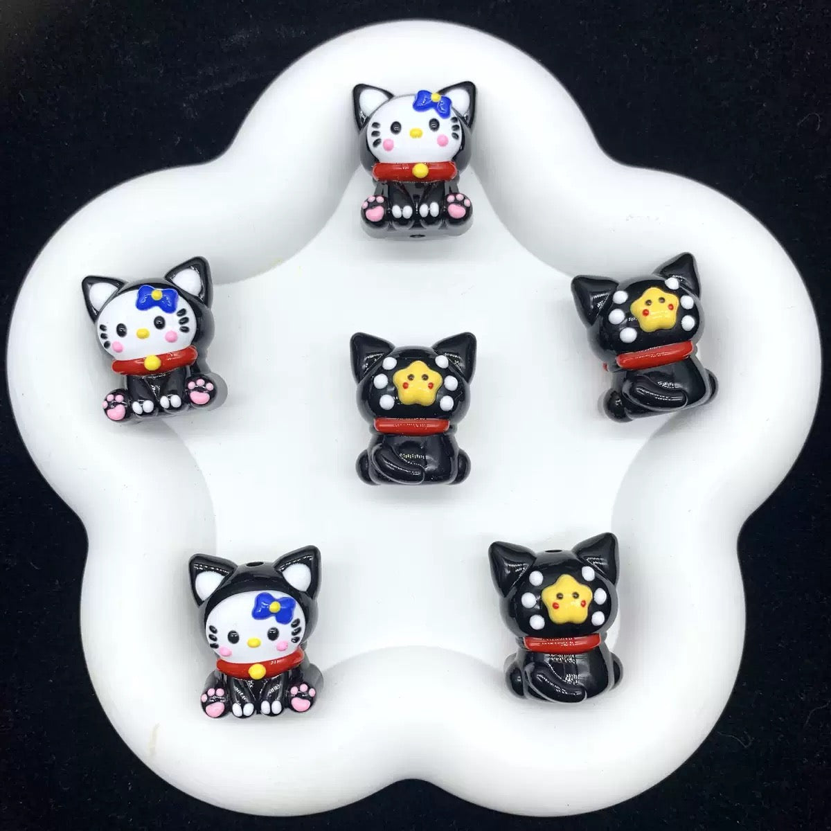 FS4000-HK Hand Painted Acrylic Beads Fit For Beadable Pens