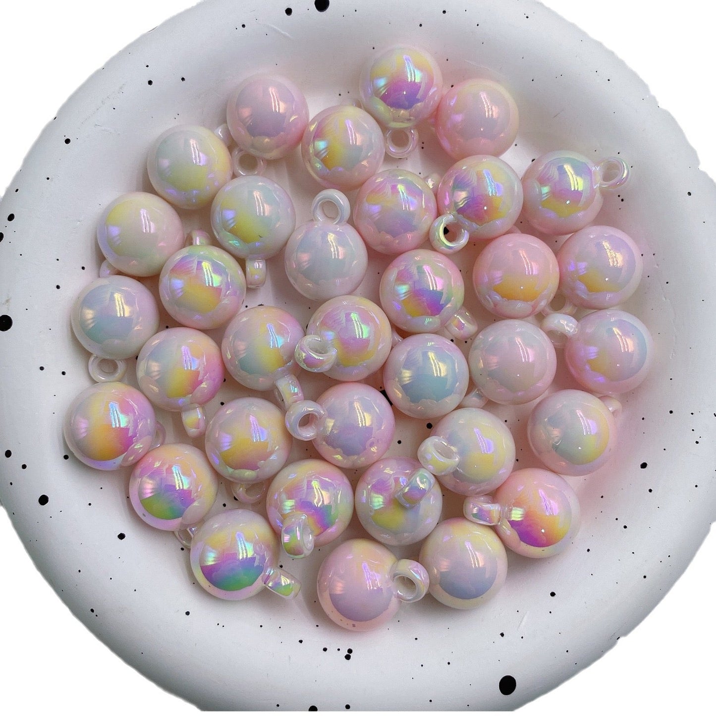 FS2385-16MM Glowing Solid Color Dangle Acrylic Beads For Making Car Hangers
