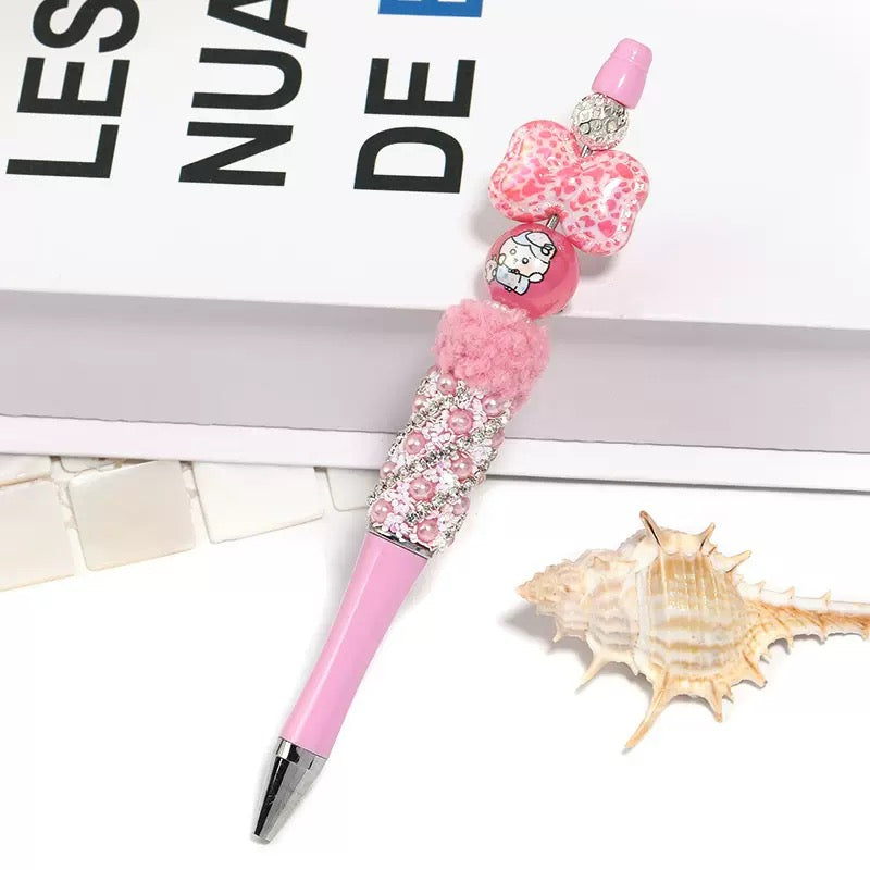 FS4261-16mm UV Coating Printed Acrylic Beads Fit For Beadable Pens
