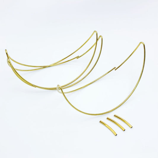 FS1276-100mm 3D Moon Wire Ring For Making Car Hanger