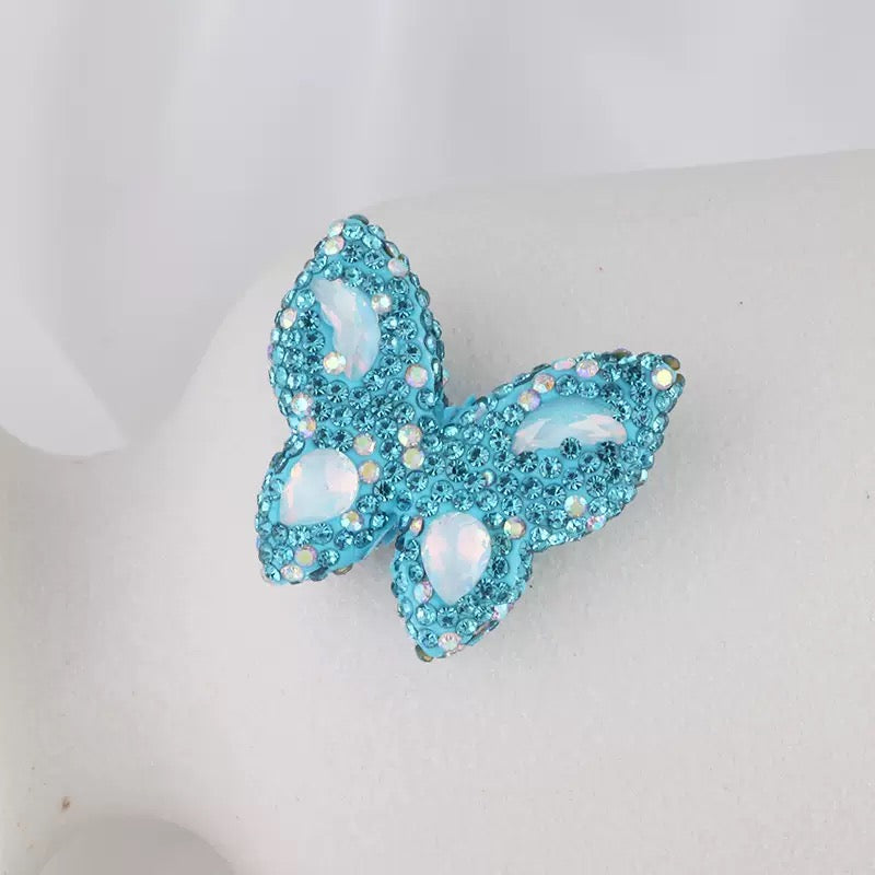 FS3982-3.6*3.5*1cm Butterfly Sparking Clay Beads Fit For Beadable Pens