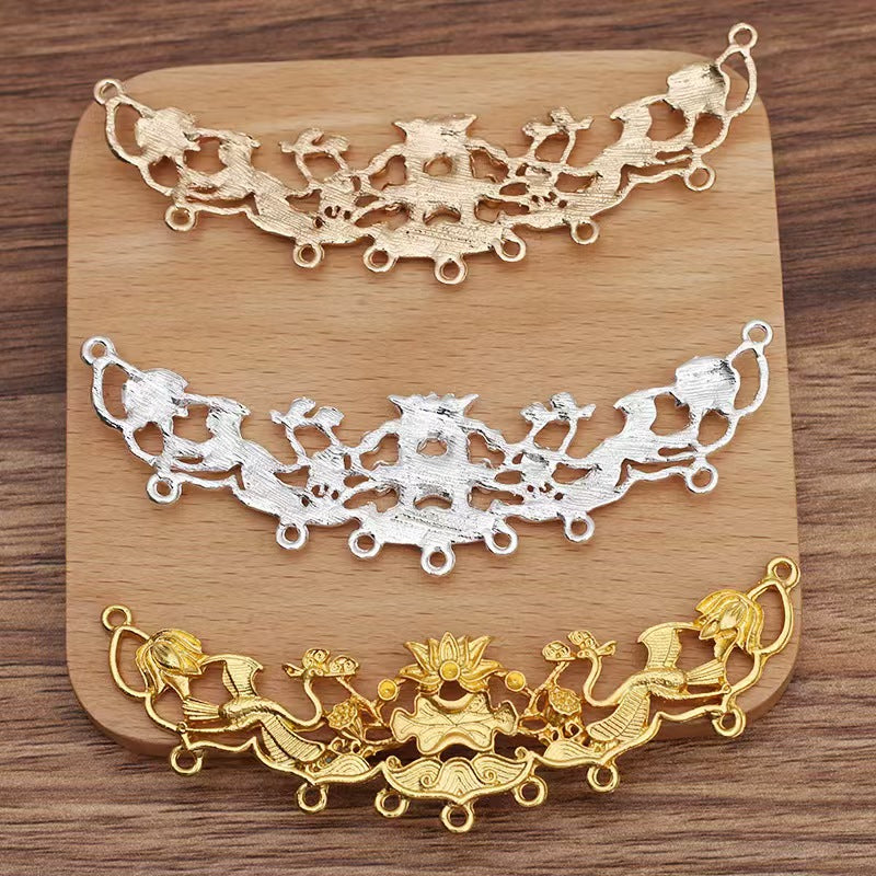 FS5159- 102*29mm Lotus Metal Charms Ancient-Style Lotus Hairpins And Hair Accessories
